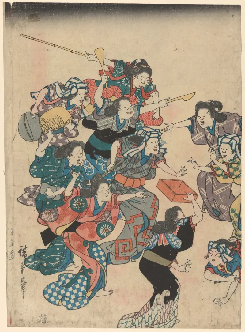 Dienerstreit – Nr. 1 von Utagawa Hiroshige