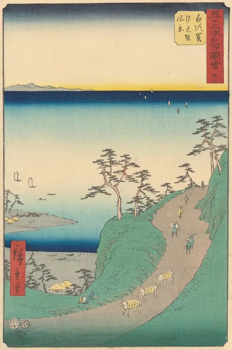 Shirasuka, 1855 von Utagawa Hiroshige