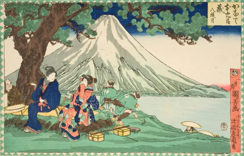 Achter Akt; Reise von Utagawa Kuniyoshi