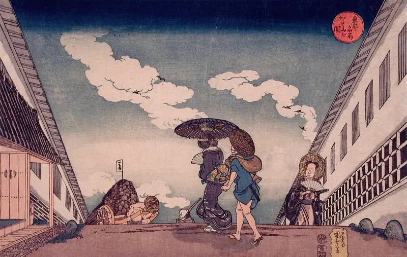 Kasumigaseki av Utagawa Kuniyoshi