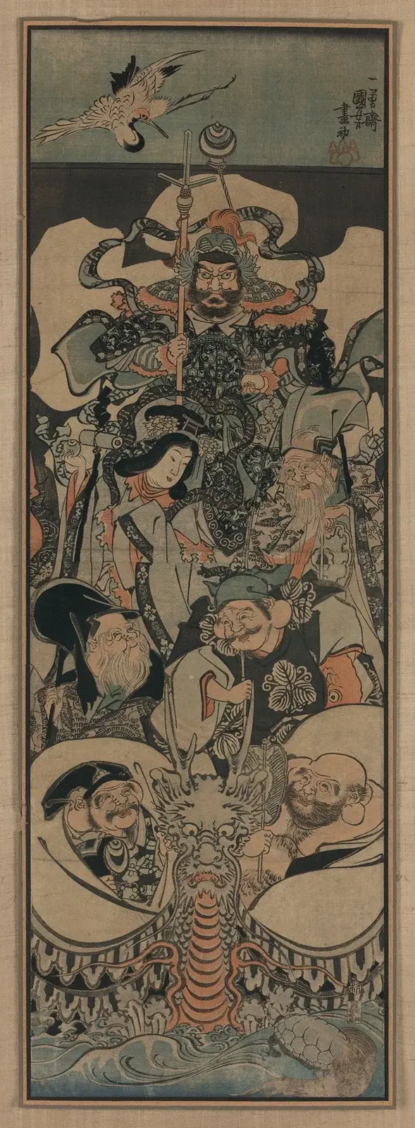 Shichifukujin takarabune av Utagawa Kuniyoshi