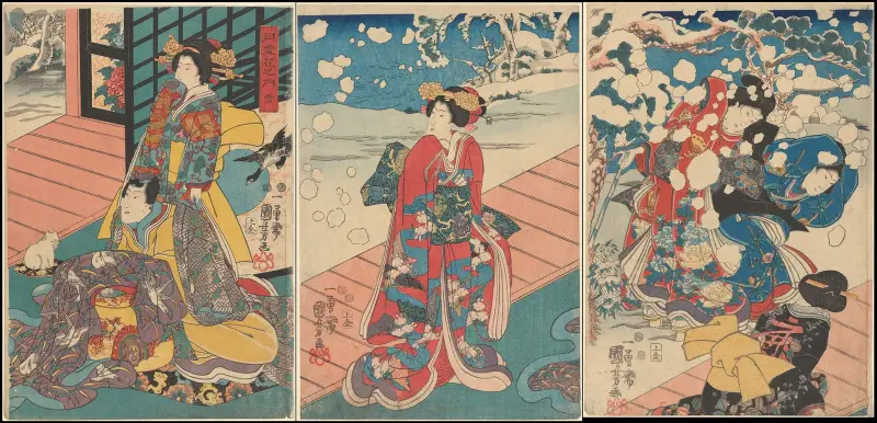 Schnee (Yuki) von Utagawa Kuniyoshi