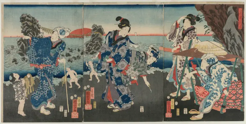Sunrise at Futami Bay av Utagawa Kuniyoshi