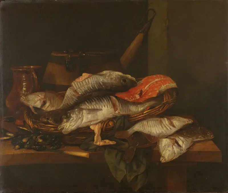 Stillleben mit Fischen, 1650 von Abraham van Beyeren