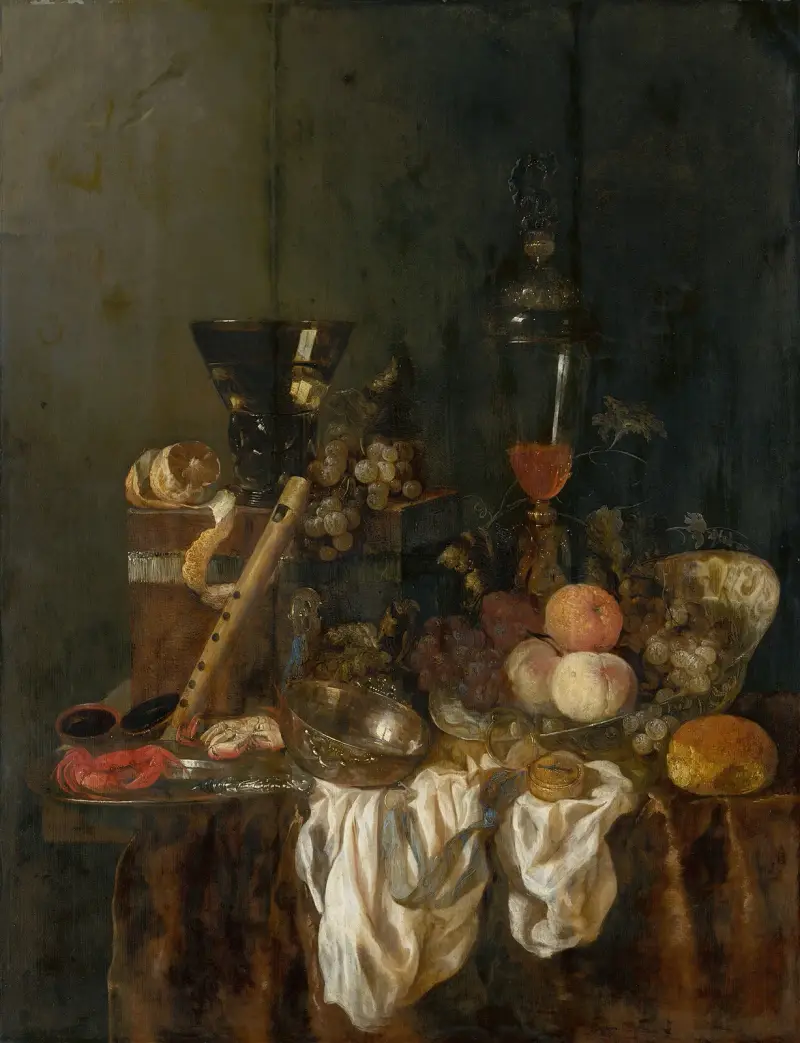 Bohatý zátiší, 1655, Abraham van Beyeren