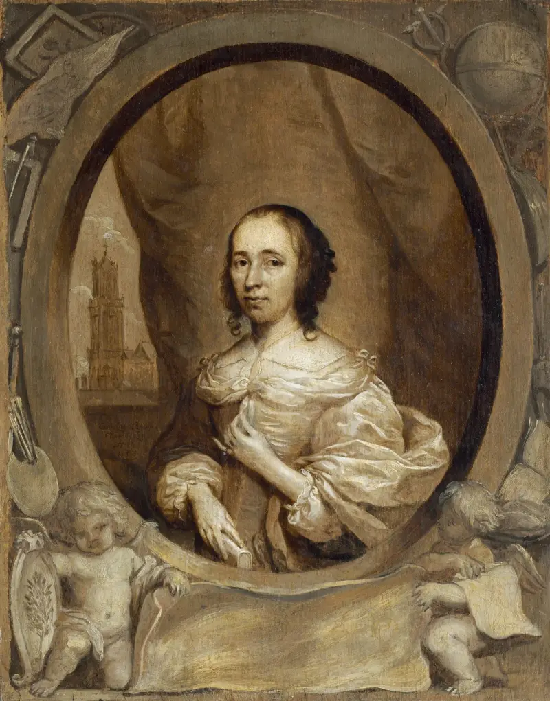 Anna Maria van Schurman von Cornelis Jonson van Ceulen