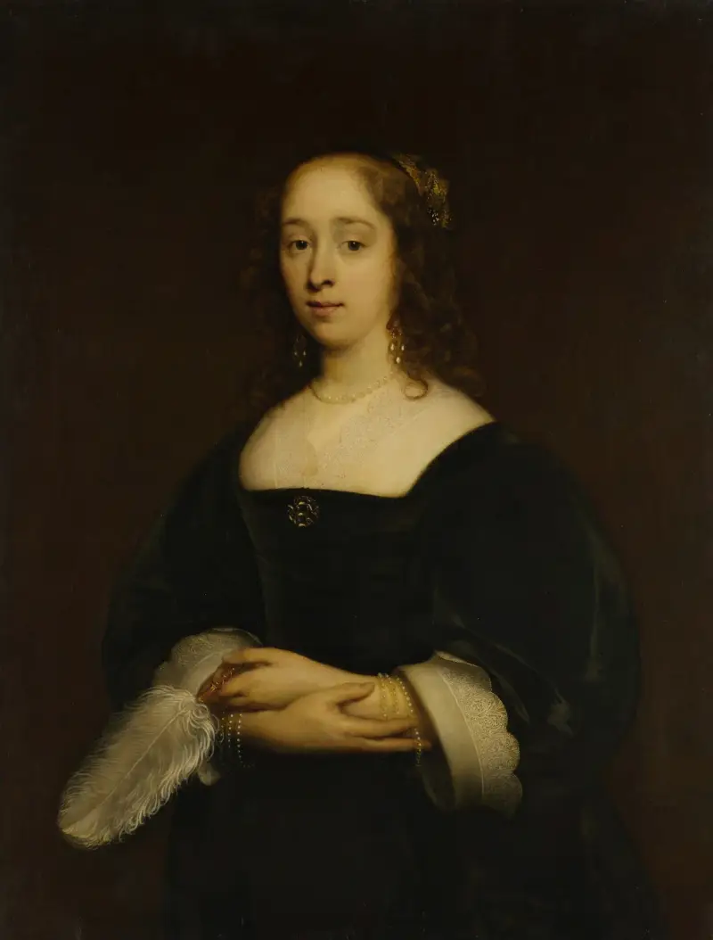 Portrait of a Woman, 1648 av Cornelis Jonson van Ceulen