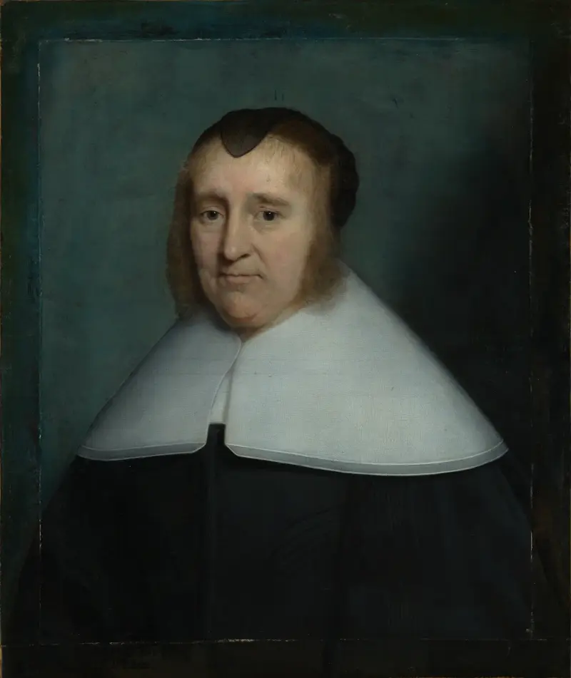 Portrait of an elderly lady av Cornelis Jonson van Ceulen