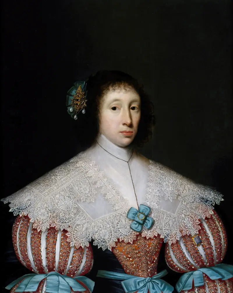 Portrait of Eleanor or Mary Campion av Cornelis Jonson van Ceulen