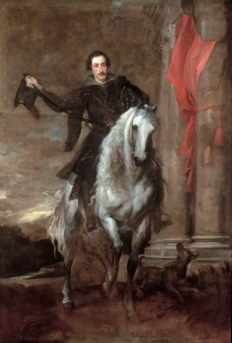 Anton Giulio Brignole-Sale till häst av Anthony van Dyck