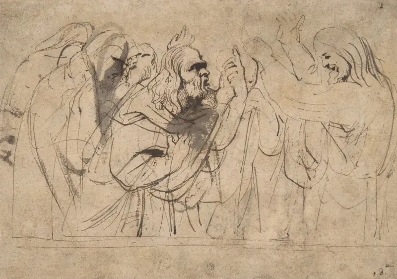 Christ and the Pharisees av Anthony van Dyck