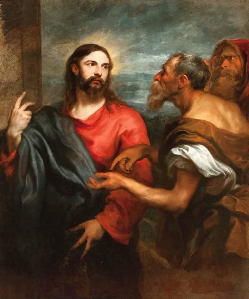 Christ Of The Coin av Anthony van Dyck