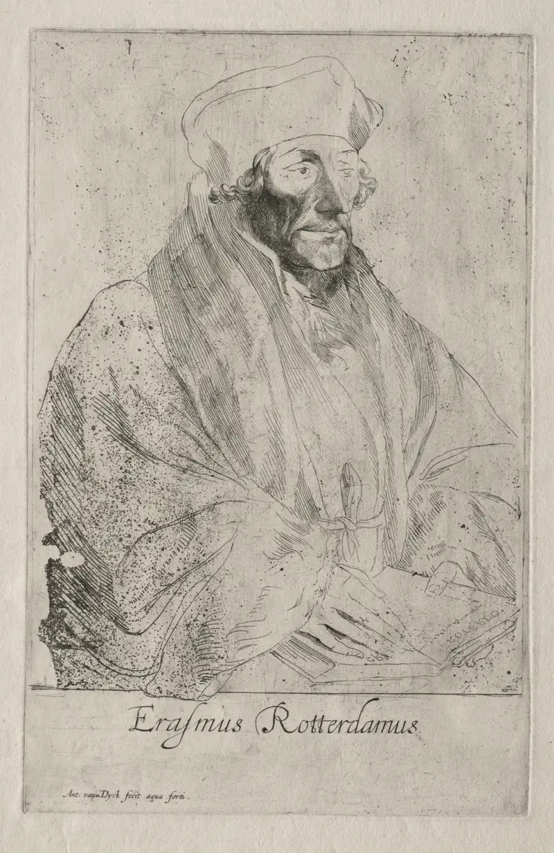 Desiderius Erasmus of Rotterdam av Anthony van Dyck