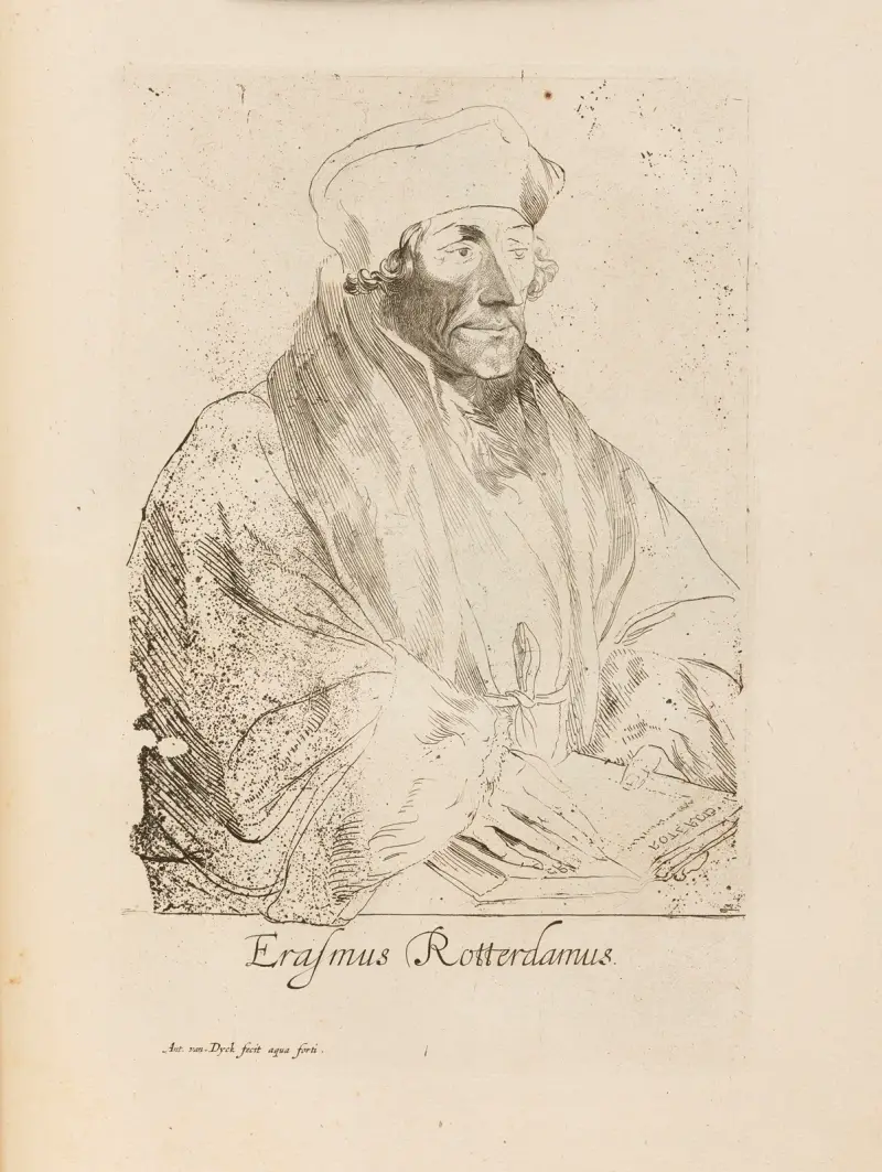 Erasmus of Rotterdam av Anthony van Dyck