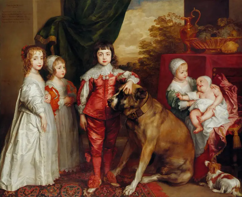 Five Eldest Children Of Charles I av Anthony van Dyck