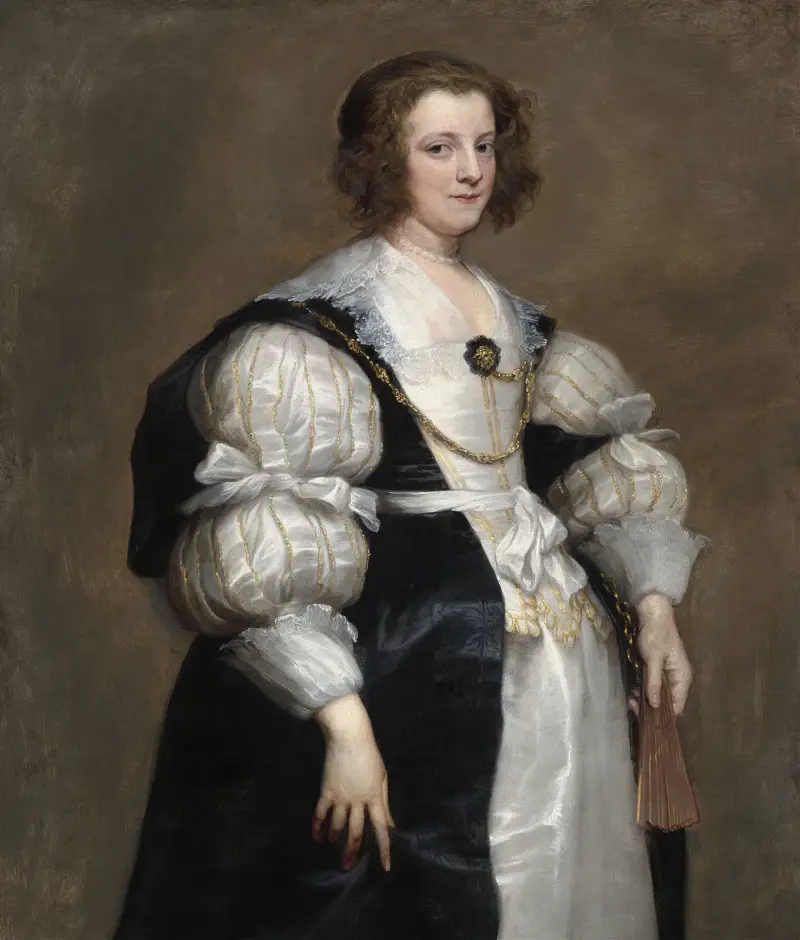 Dáma s vějířem, Anthony van Dyck