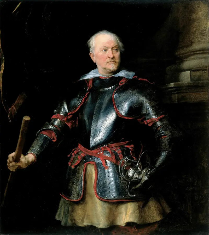 Portrait of a A Man in Armor av Anthony van Dyck