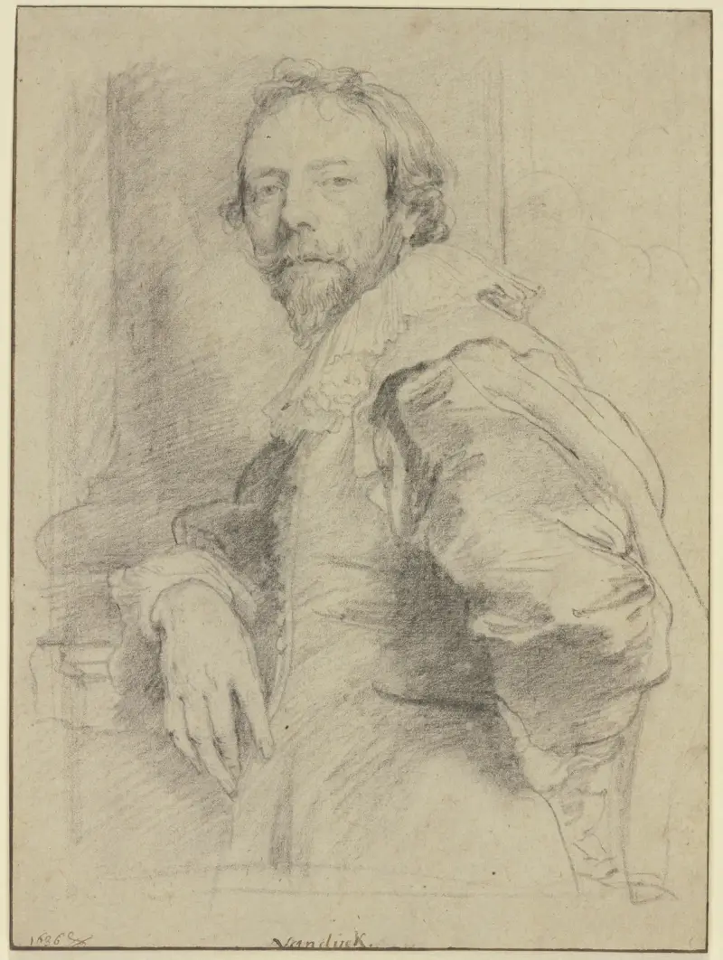Portrait of Adam de Coster av Anthony van Dyck