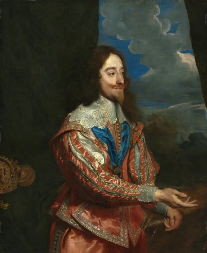 Portrait of Charles I (1600-1649) av Anthony van Dyck