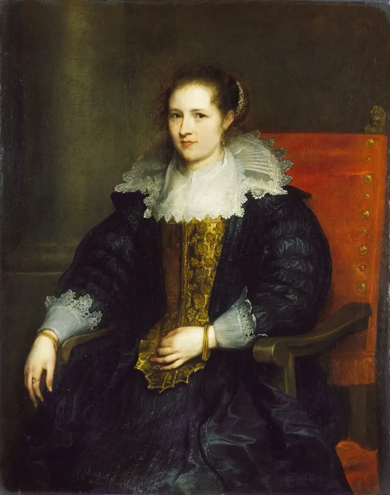 Porträtt av Isabella Waerbeke av Anthony van Dyck