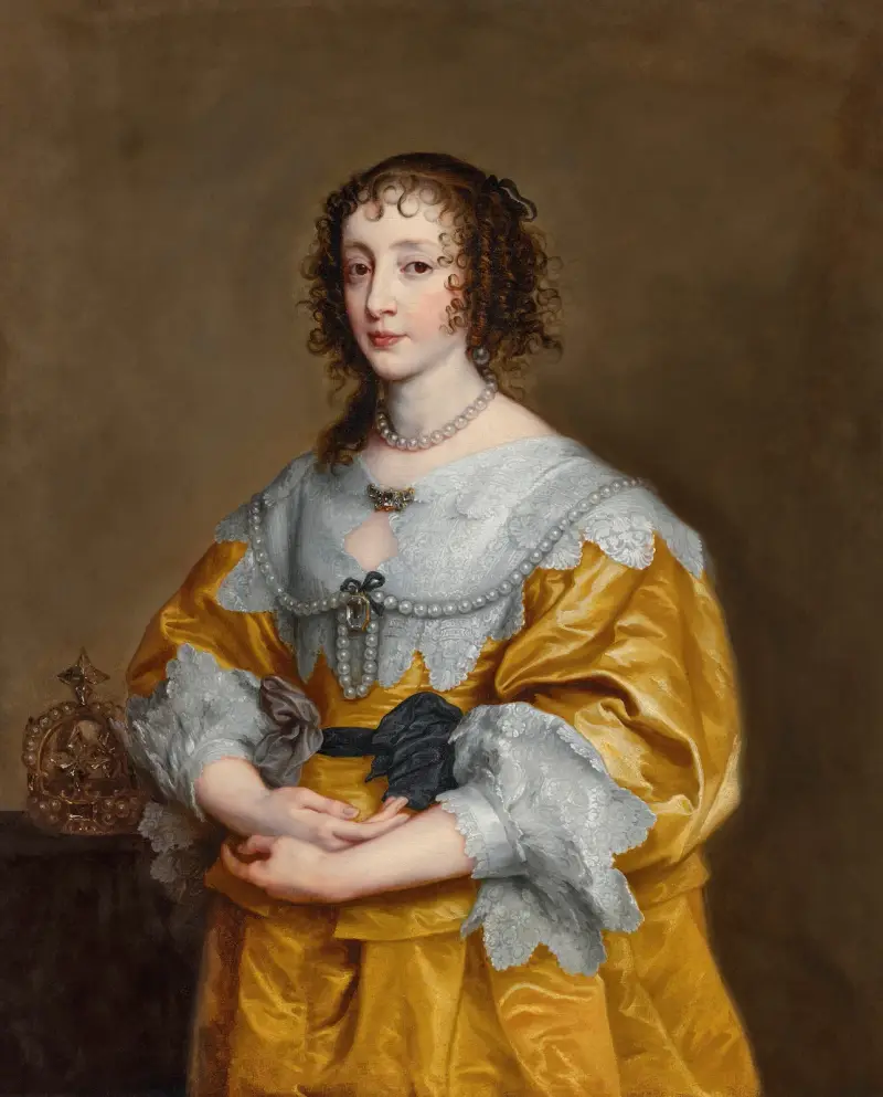 Portrait of Queen Henrietta Maria av Anthony van Dyck