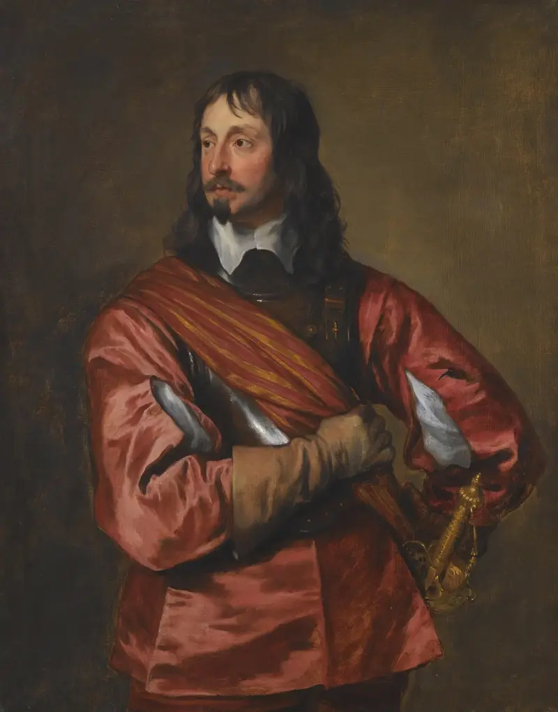 Portrait Of Sir John Mennes av Anthony van Dyck