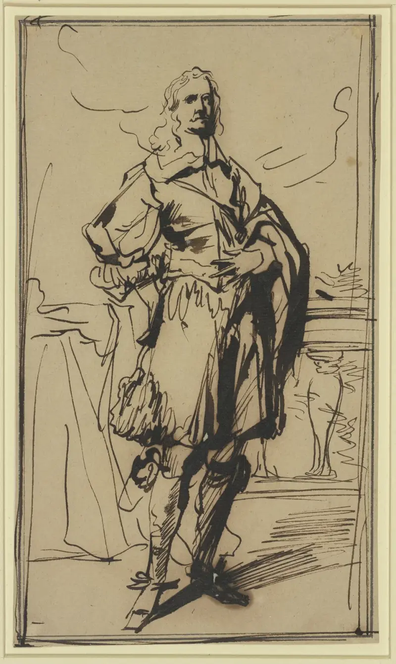 Studie k portrétu kavalíra, Anthony van Dyck