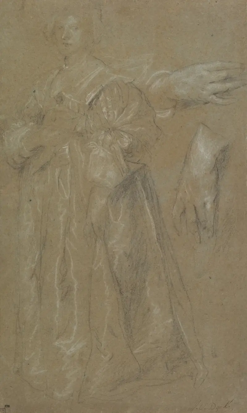 Study for a Portrait of a Lady av Anthony van Dyck