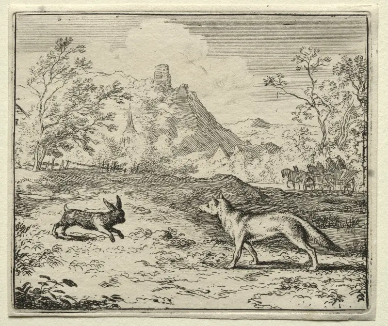 Reineke und der Hase von Allaert van Everdingen