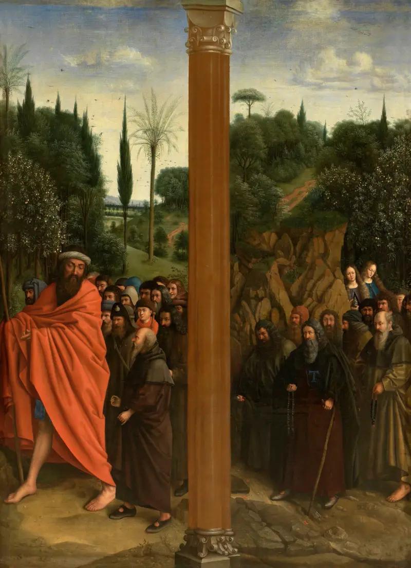 Święci eremici i święci pielgrzymi, Jan van Eyck