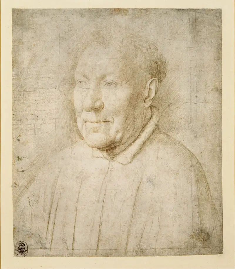 Portrait of Cardinal Niccolò Albergati av Jan van Eyck