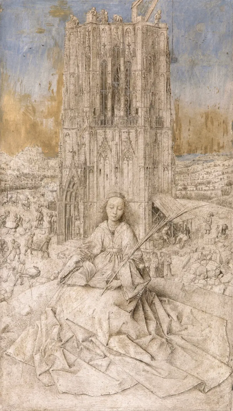 Svatá Barbora, Jan van Eyck