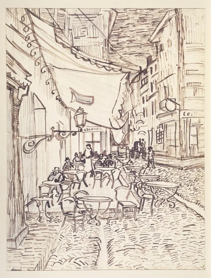 Caféterrasse am Abend von Vincent van Gogh