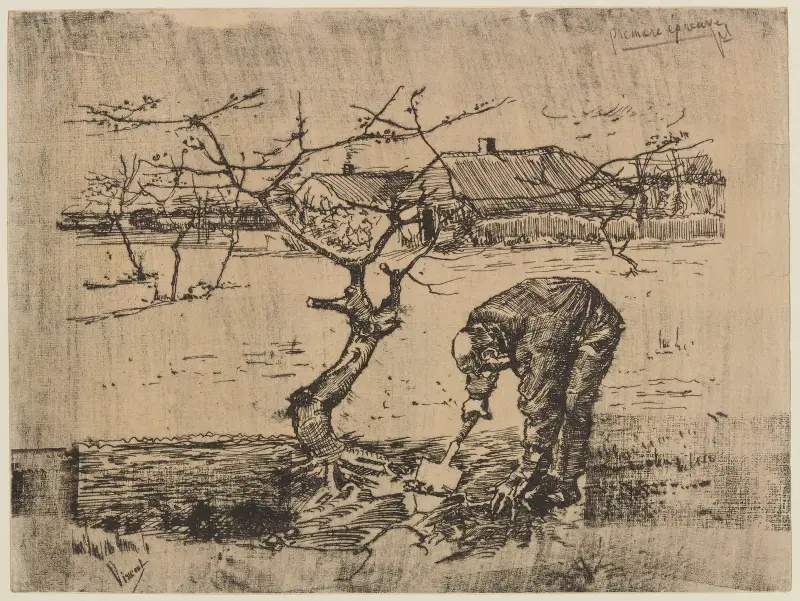 Im Obstgarten – Der Gräber von Vincent van Gogh