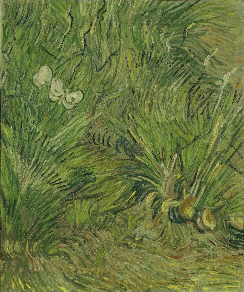 Garten mit Schmetterlingen von Vincent van Gogh