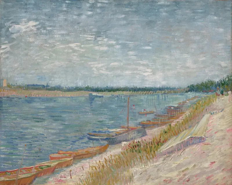 Přivázané čluny, Vincent van Gogh