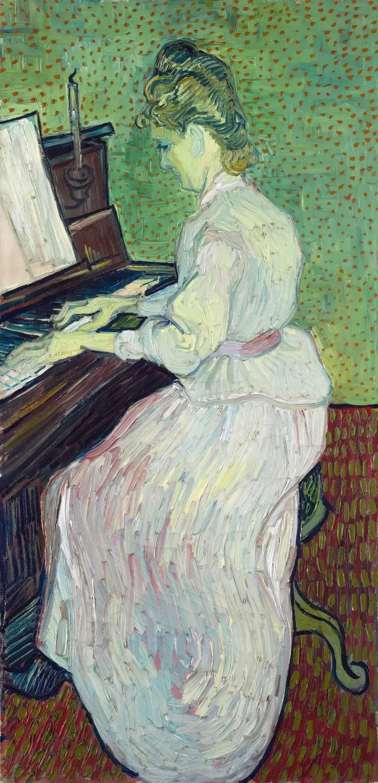 Marguerite Gachet at the Piano av Vincent van Gogh