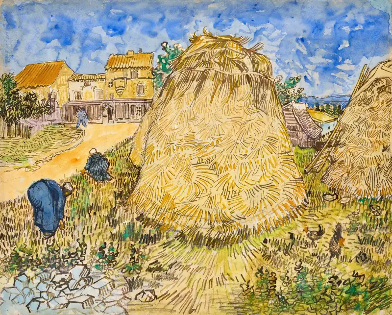Pšeničné snopy, 1888, Vincent van Gogh