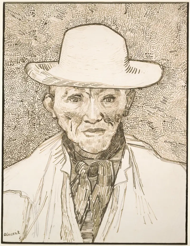 Peasant of the Camargue av Vincent van Gogh