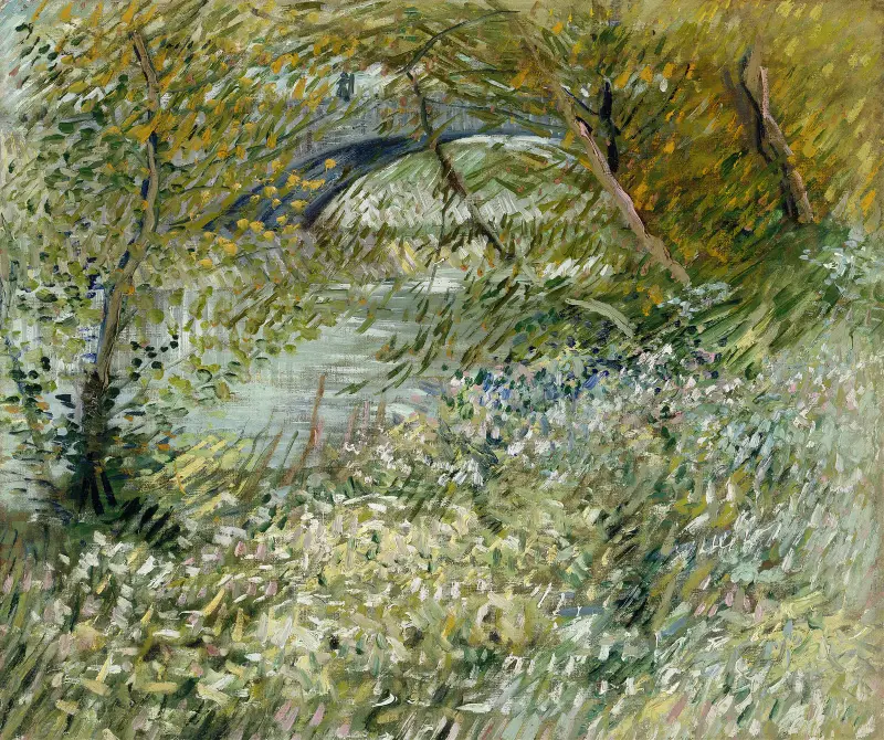 Jarní břeh řeky, Vincent van Gogh