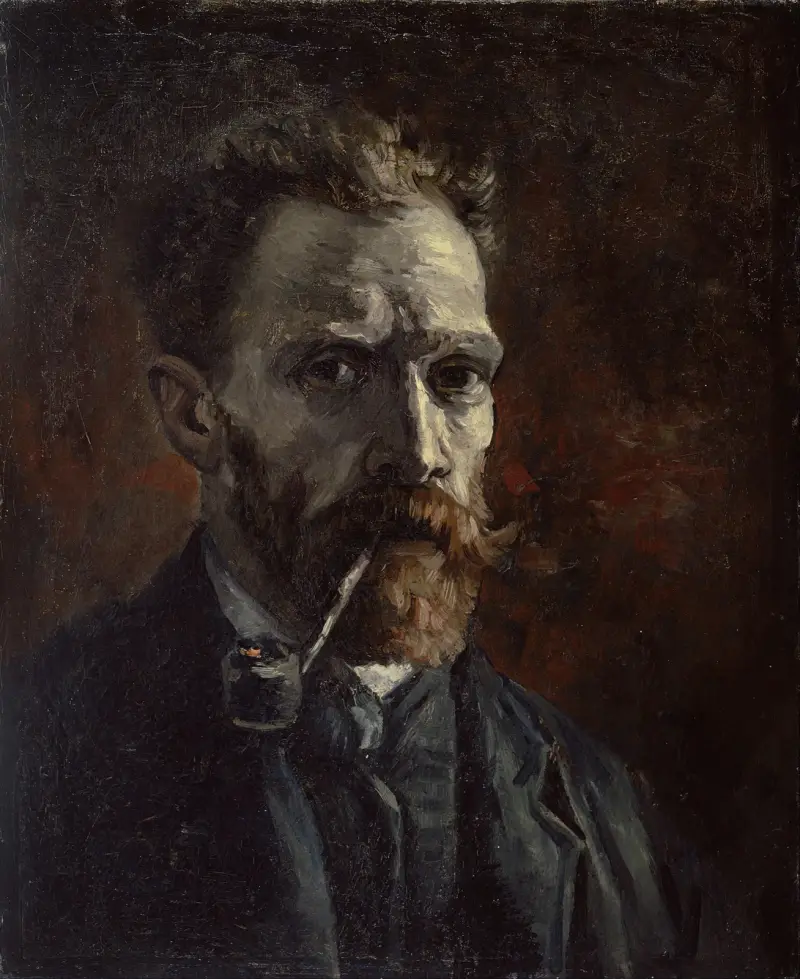 Autoportrét s dýmkou, Vincent van Gogh