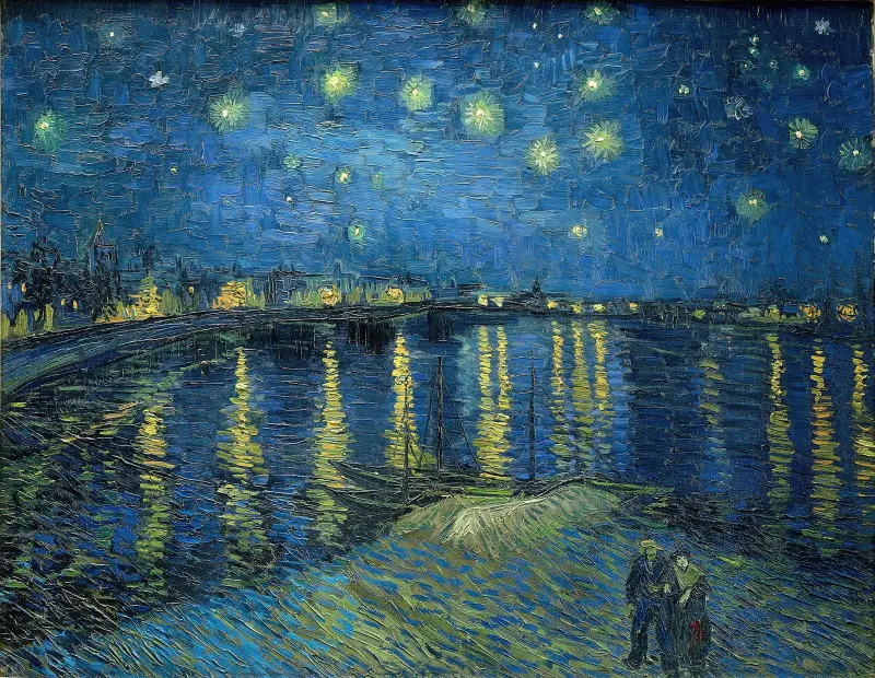 Sternennacht über der Rhone von Vincent van Gogh