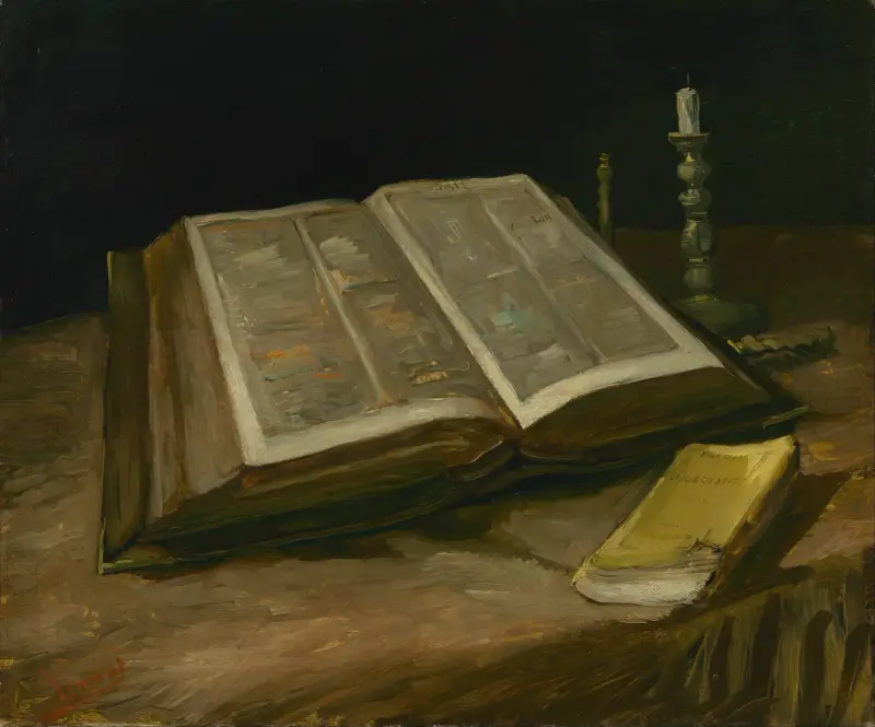 Still Life with Bible av Vincent van Gogh