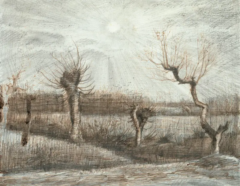 Wierzby głowiaste (Pollards), Vincent van Gogh