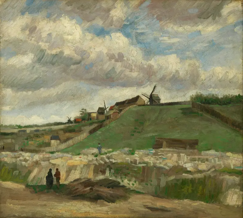 The hill of Montmartre with stone quarry, 1886 – nr 2 av Vincent van Gogh