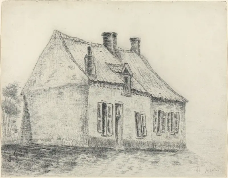 The Magrot House, Cuesmes av Vincent van Gogh
