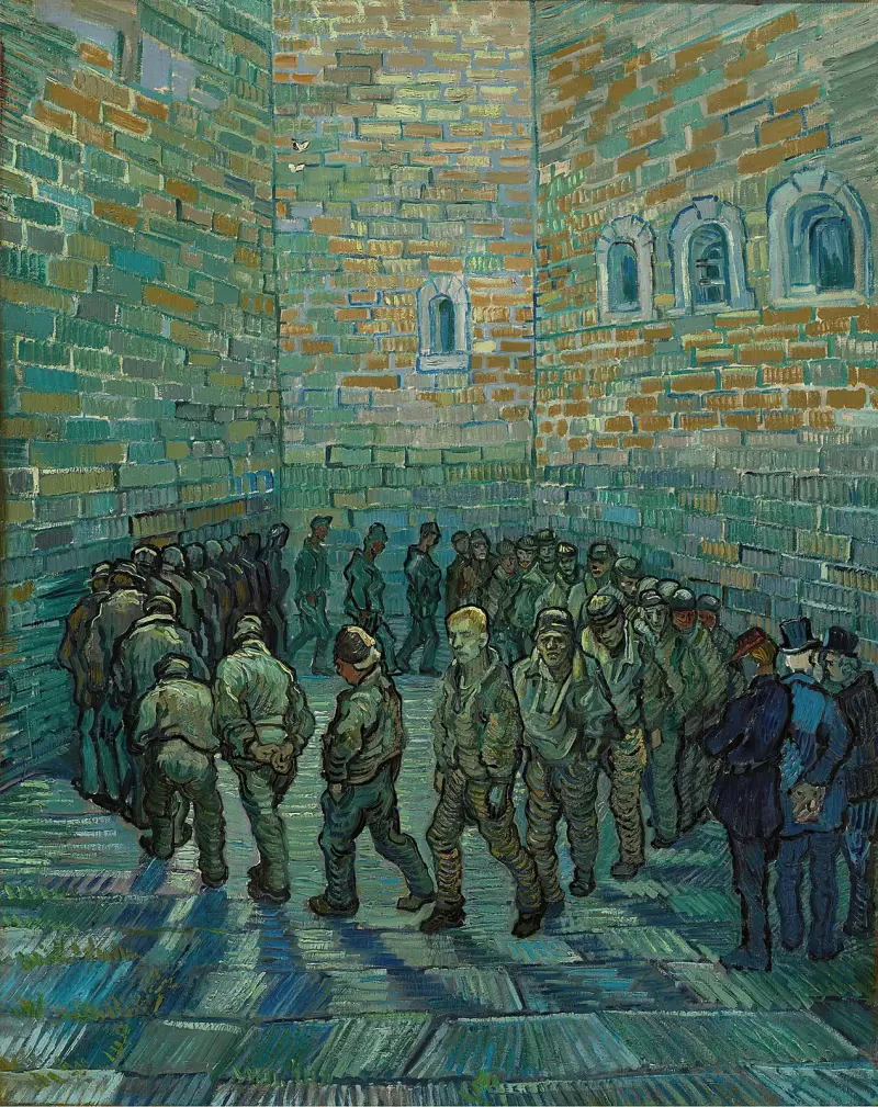 Vězeňské nádvoří, Vincent van Gogh
