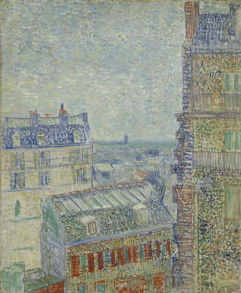 Pohled z Theova bytu, Vincent van Gogh
