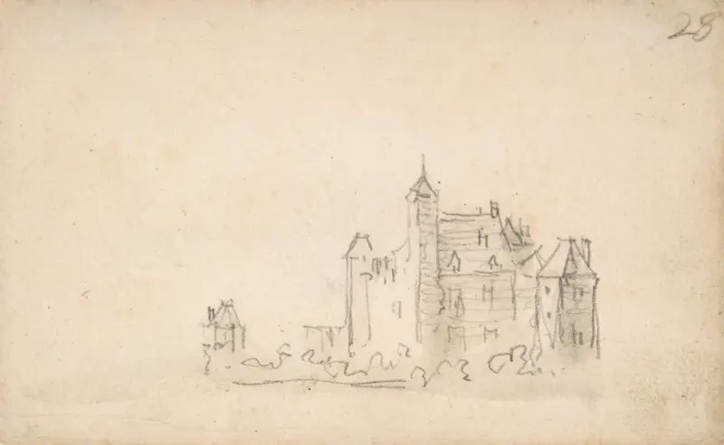 Ett slott (vid Rhen) av Jan van Goyen