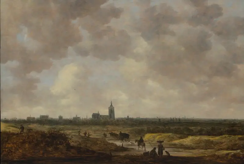 Utsikt över Haag från nordväst av Jan van Goyen